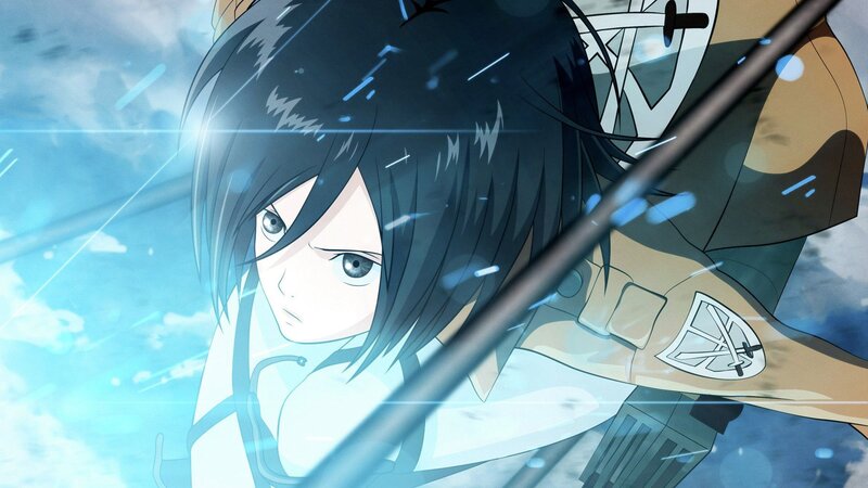 Anime Character in Uniform — Blue, Dramatic, Sword