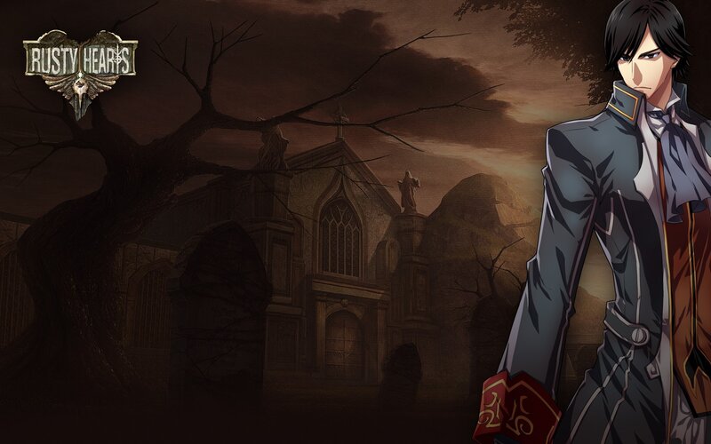 Anime Character in Uniform — Brown, Dramatic, Sunset