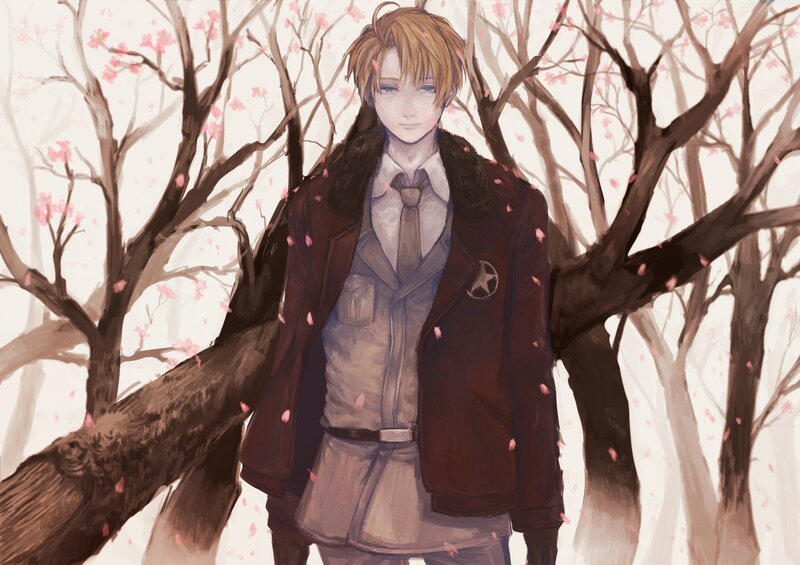 Anime Character in Uniform — Brown, Serene