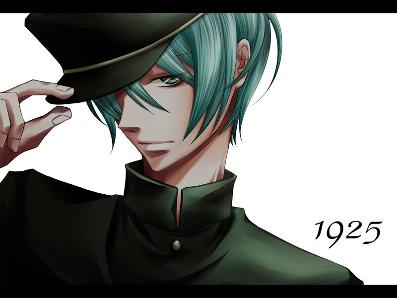 Anime Character in Uniform — Green