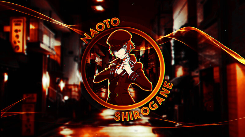 Anime Character in Uniform — Orange, Dramatic, Night