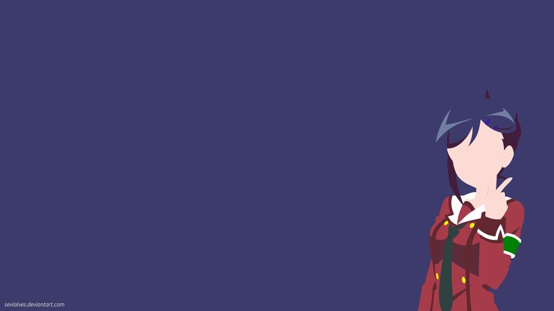 Anime Character in Uniform — Purple, Calm
