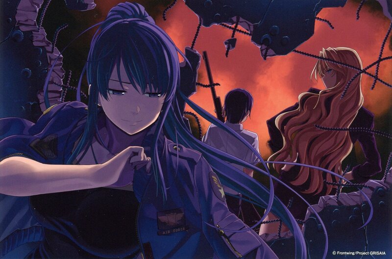 Anime Character in Uniform — Purple, Dramatic, Sunset