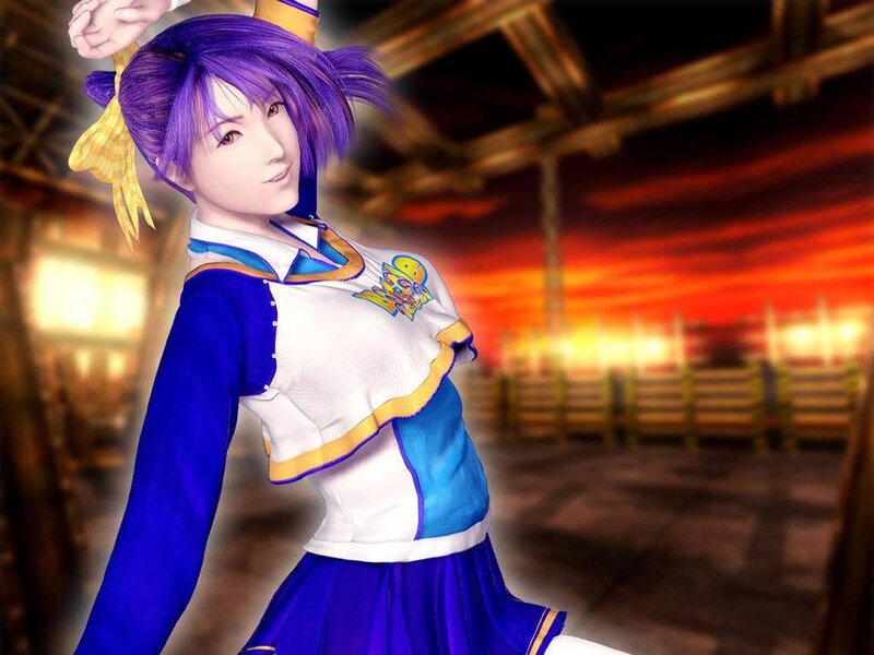 Anime Character in Uniform — Purple