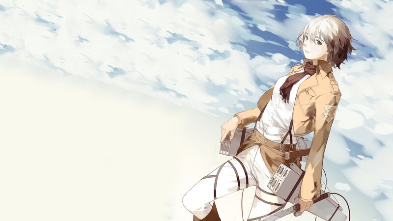 Anime Character in Uniform — White, Calm, Afternoon