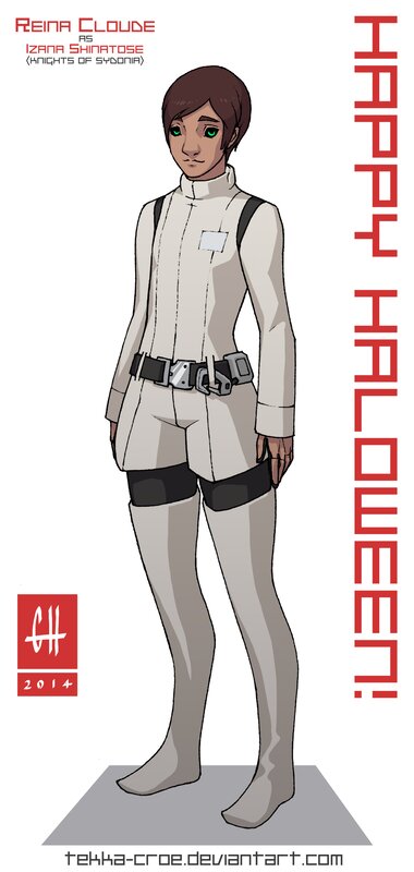 Anime Character in Uniform — White, Neutral, Digital Art