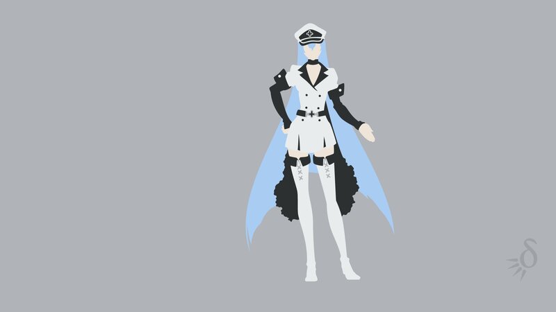 Anime Character in Uniform — White, Neutral