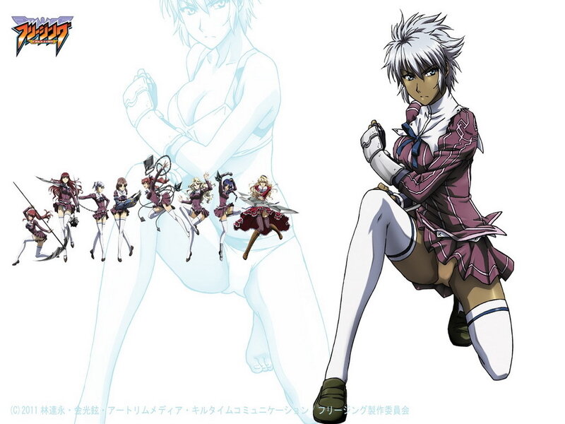 Anime Character in Uniform — White