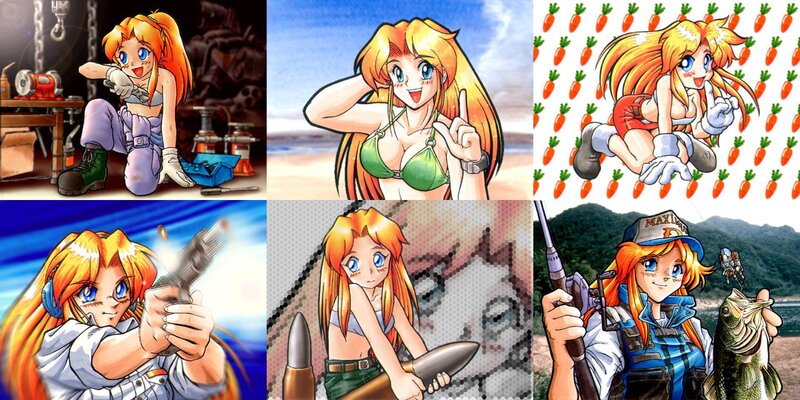 anime character in various scenes