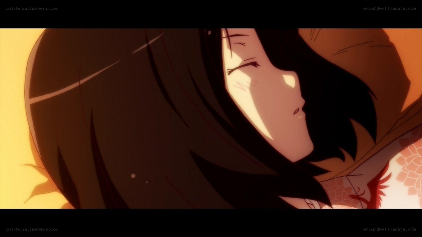 anime character in warm light