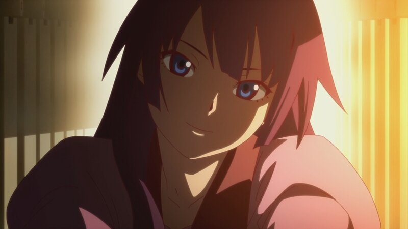 anime character in warm light