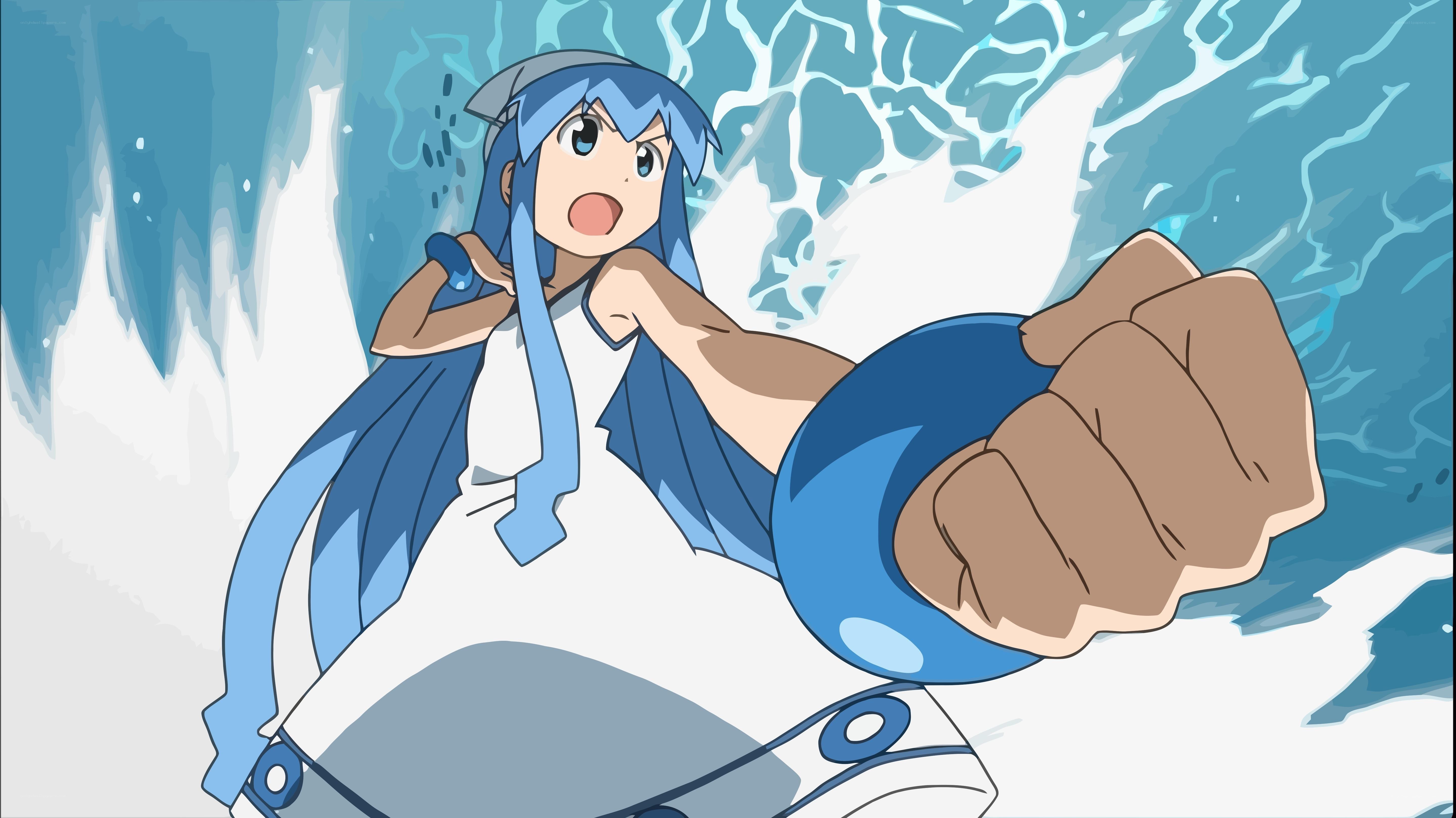 anime character in water