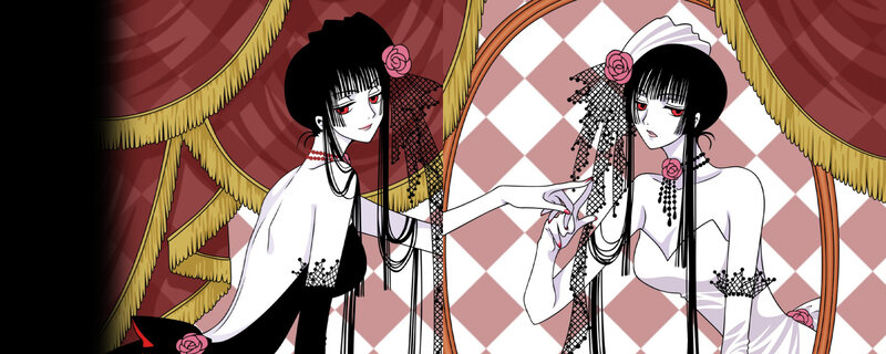 anime character in wedding dress