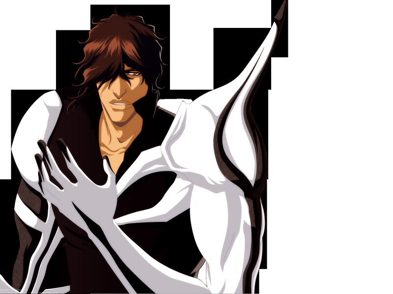anime character in white and black outfit