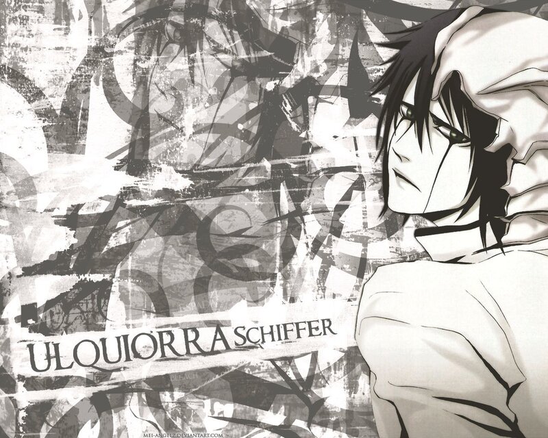 Anime Character in White Cloak — Black