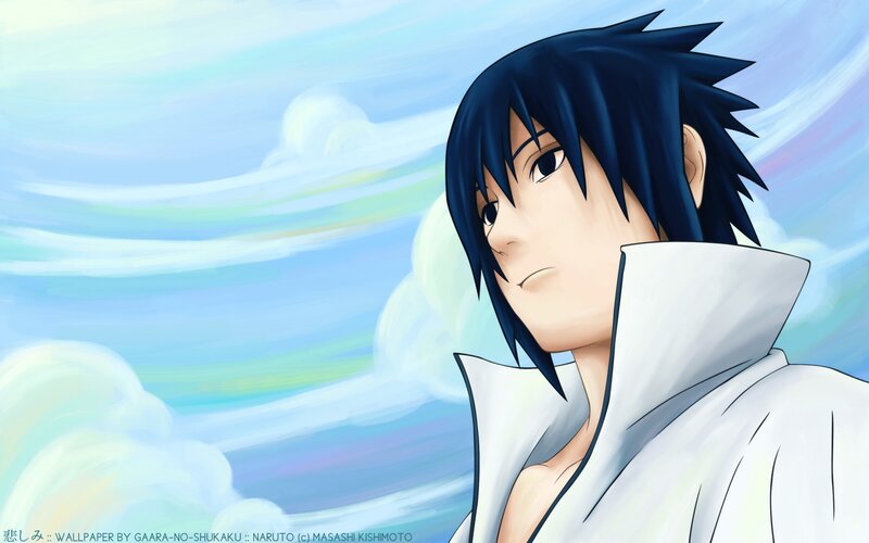 Anime Character in White Cloak — Blue