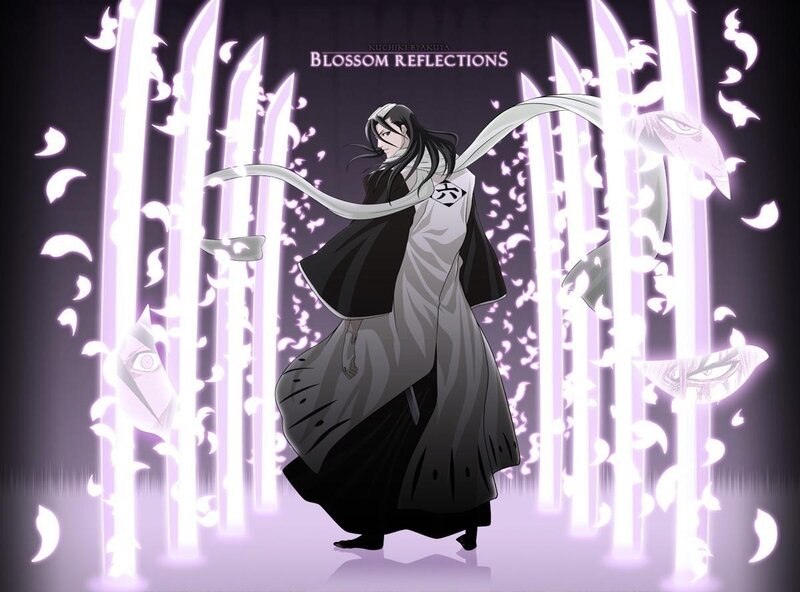 Anime Character in White Cloak — Purple, Dramatic, Night