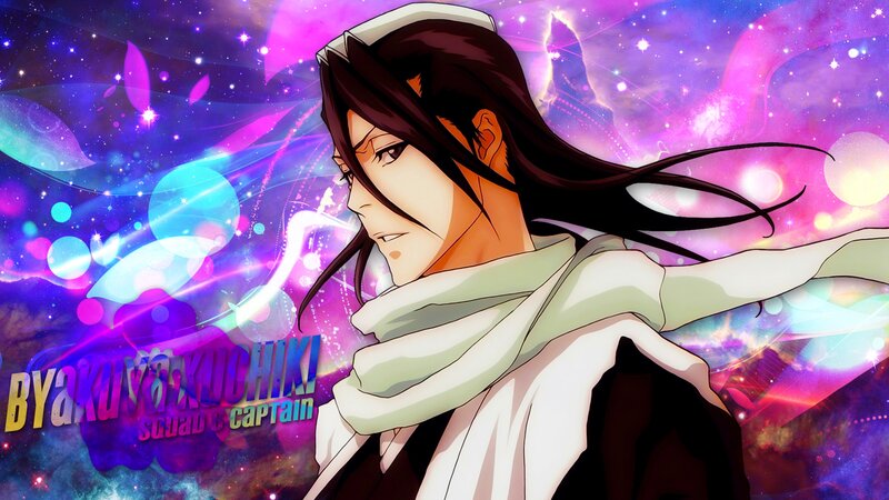 Anime Character in White Cloak — Purple