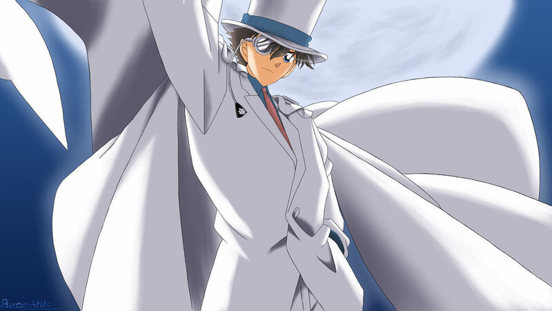 Anime Character in White Coat — Dramatic