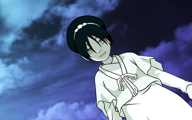 anime character in white dress