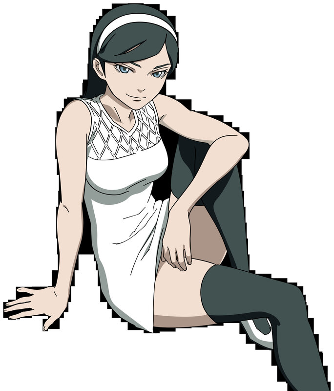 anime character in white dress