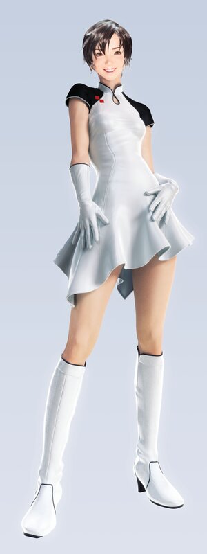 anime character in white dress