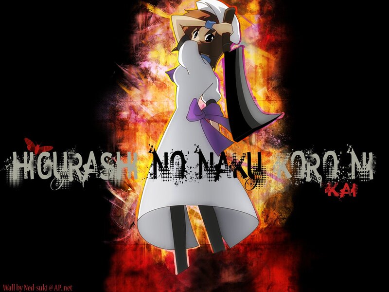 Anime Character in White Dress — Black