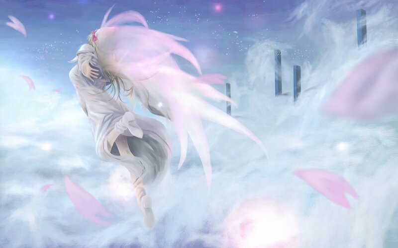 Anime Character in White Dress — Serene