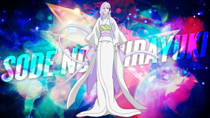 Anime Character in White Kimono — Dramatic