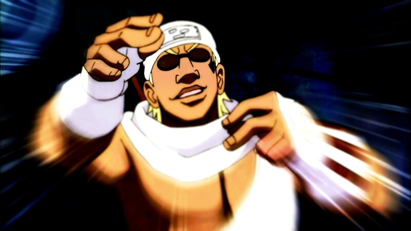 Anime Character in White Outfit — Dramatic