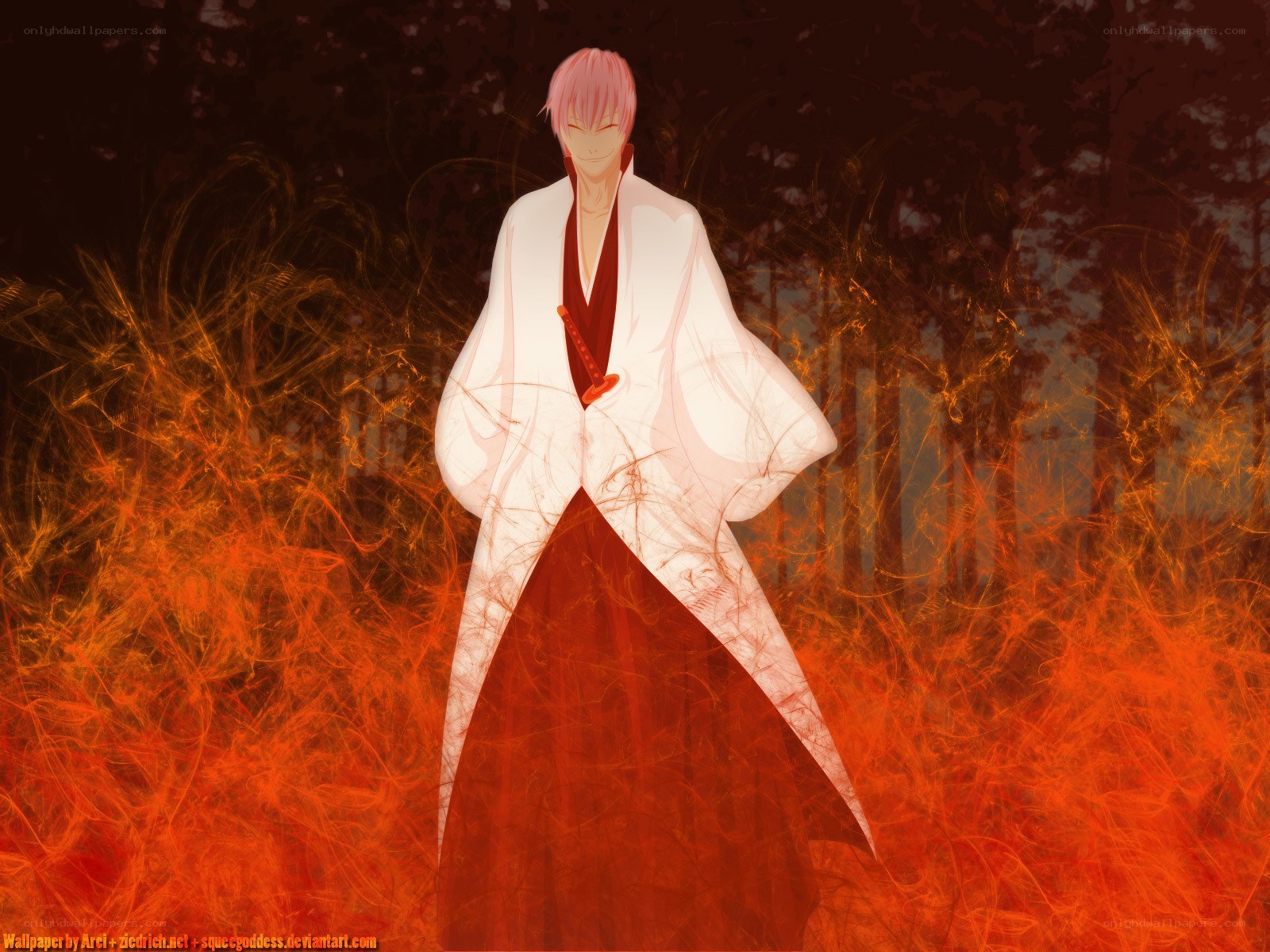 anime character in white robe