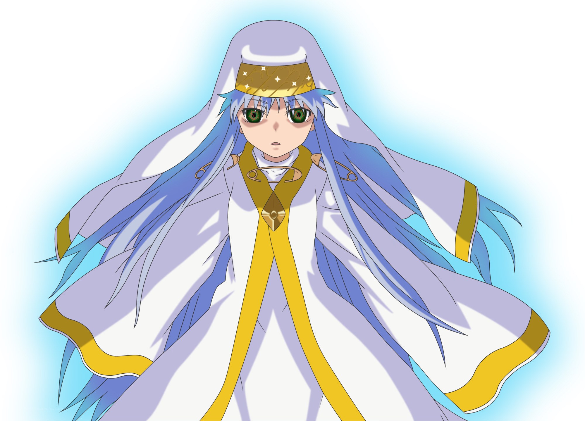 anime character in white robe