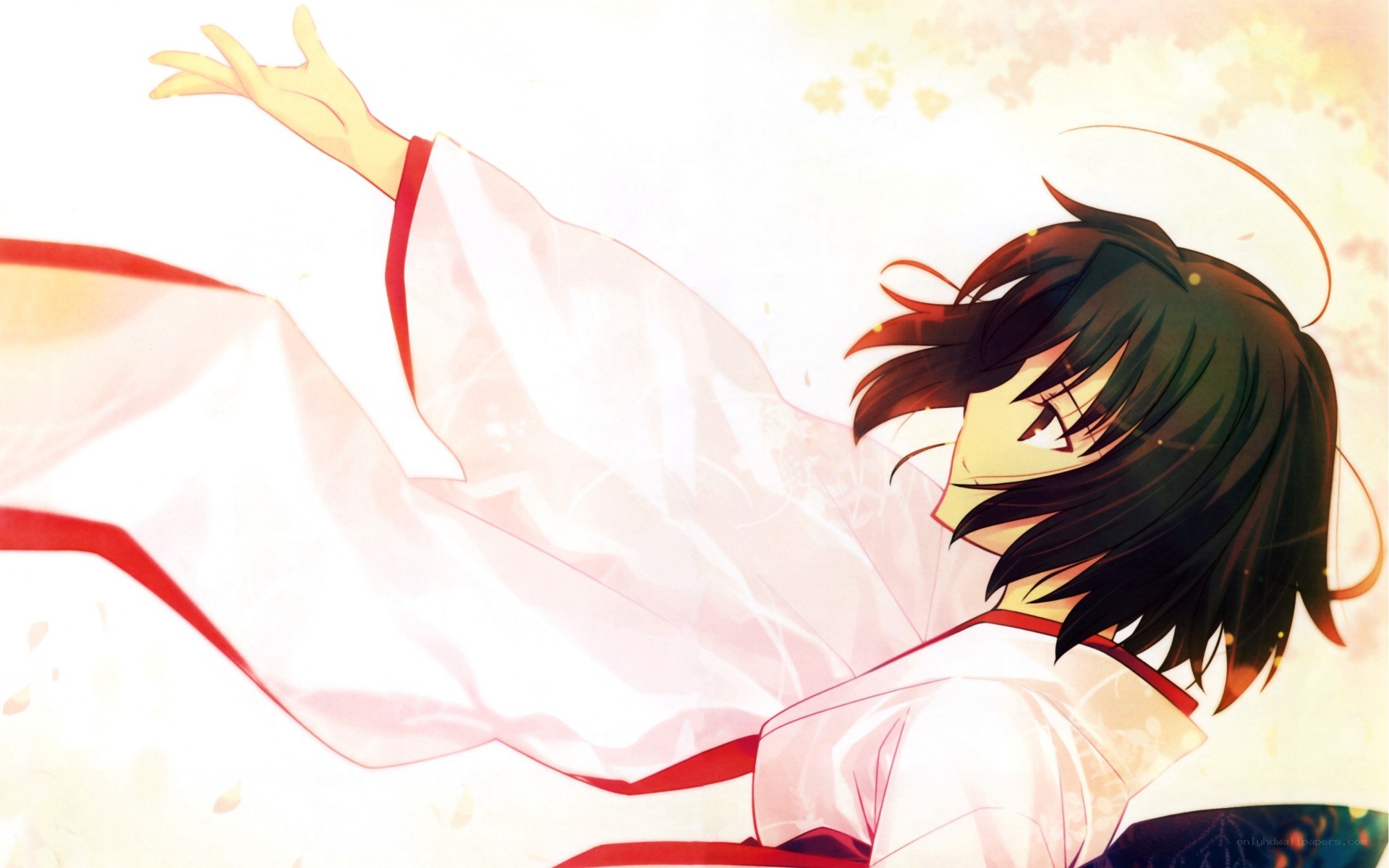 anime character in white robe