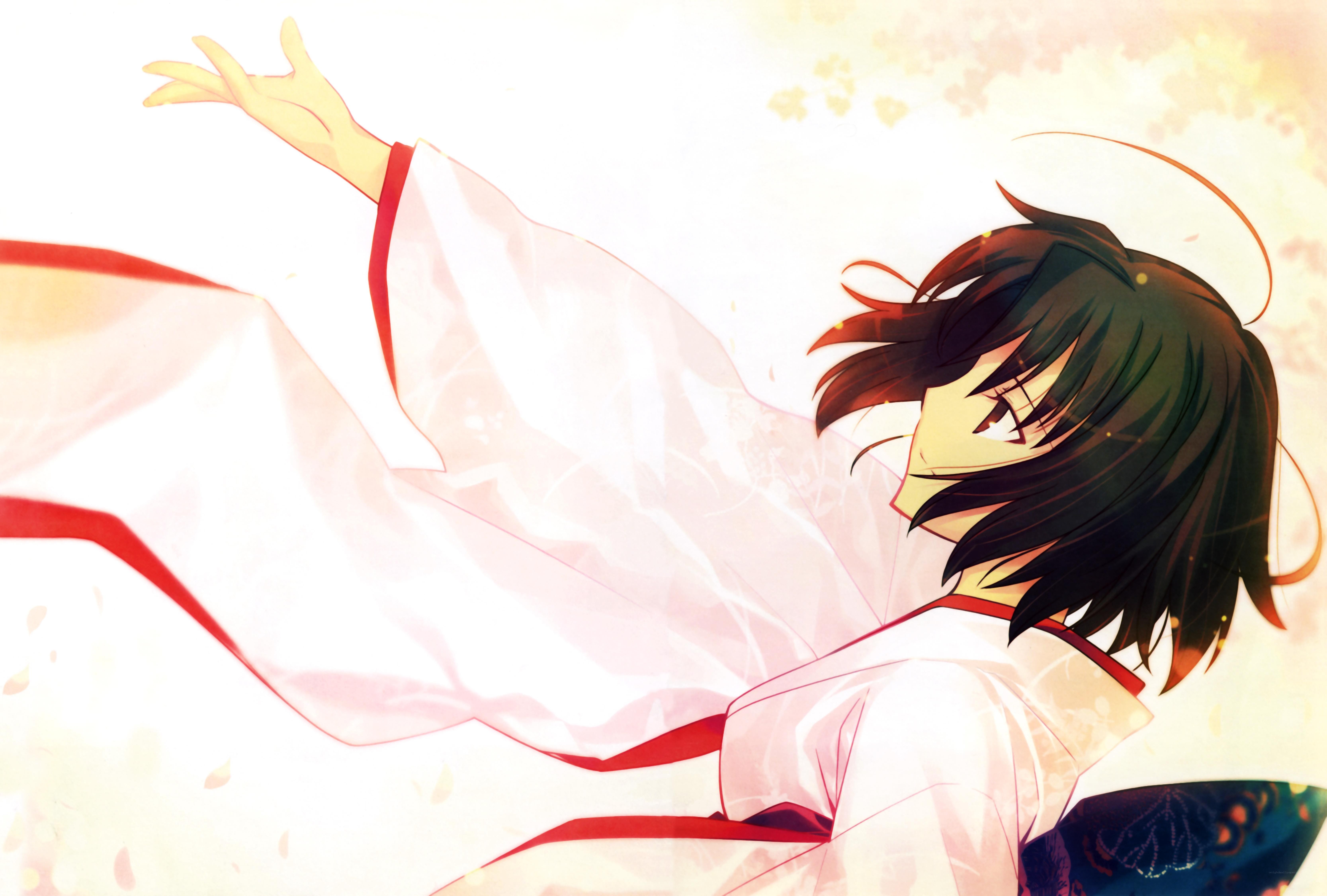 anime character in white robe