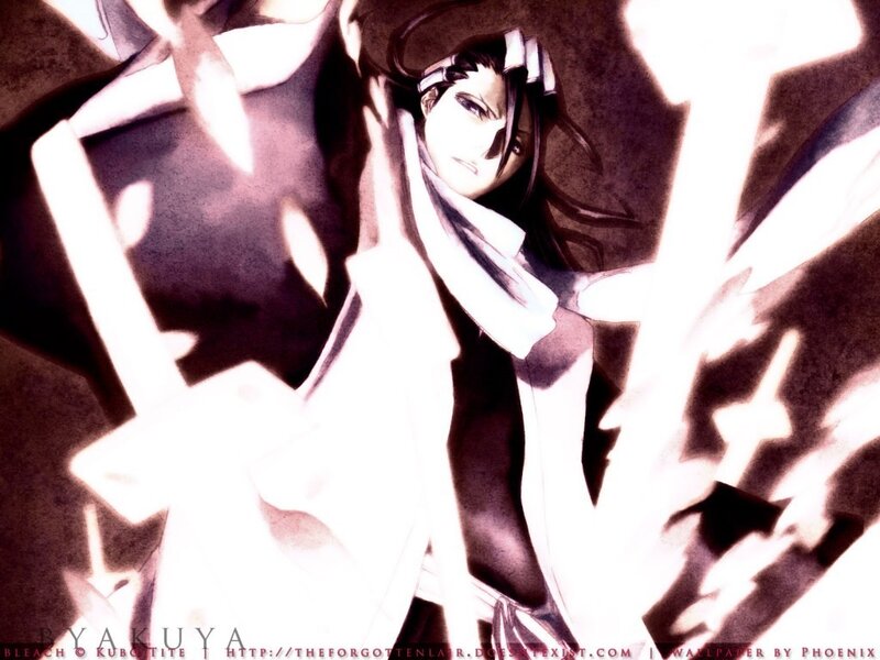 Anime character in white robe