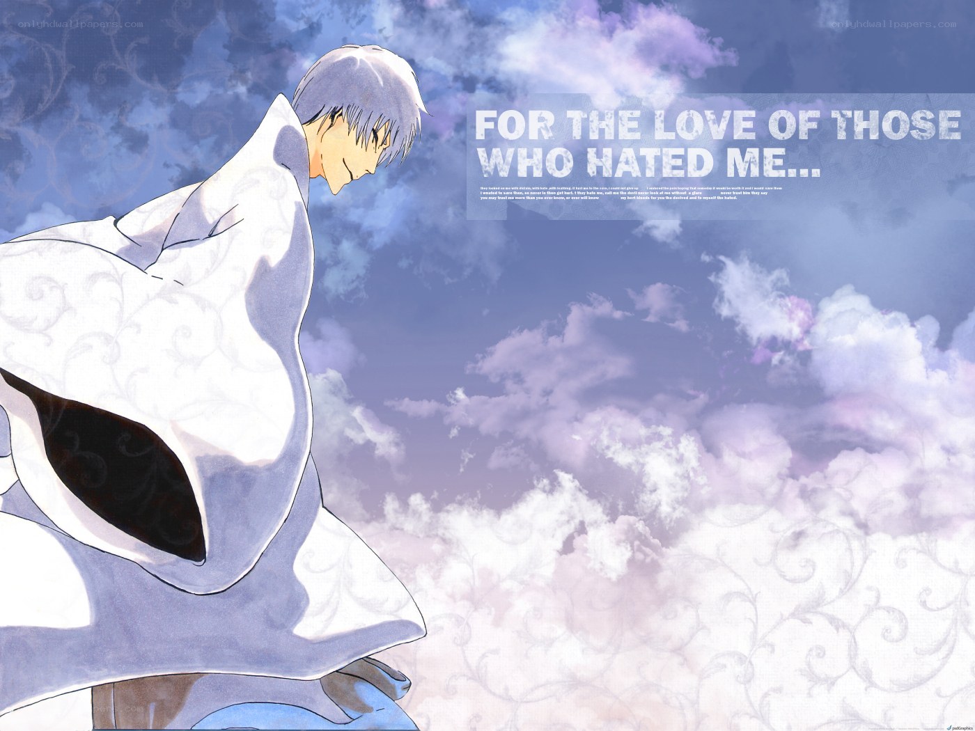 anime character in white robe