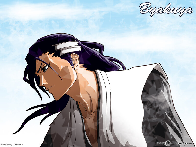 Anime Character in White Robe — Blue, Serious