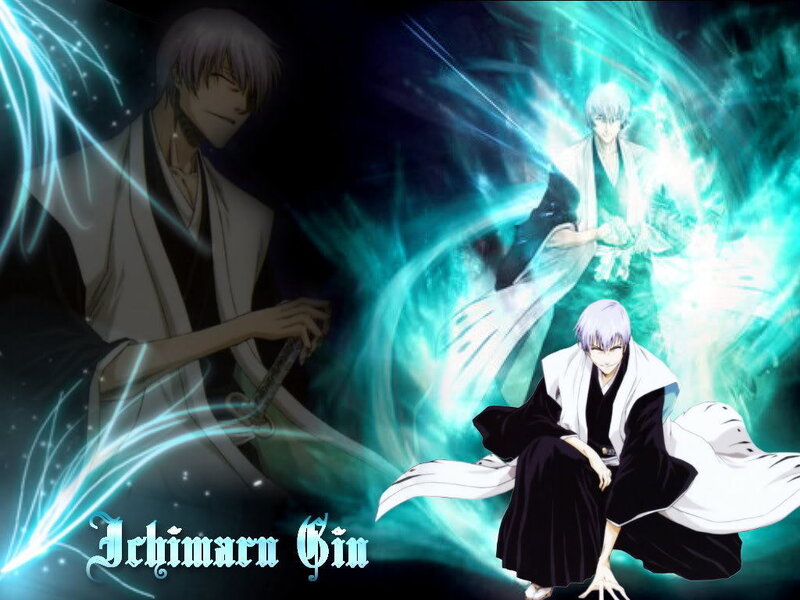 Anime Character in White Robe — Blue