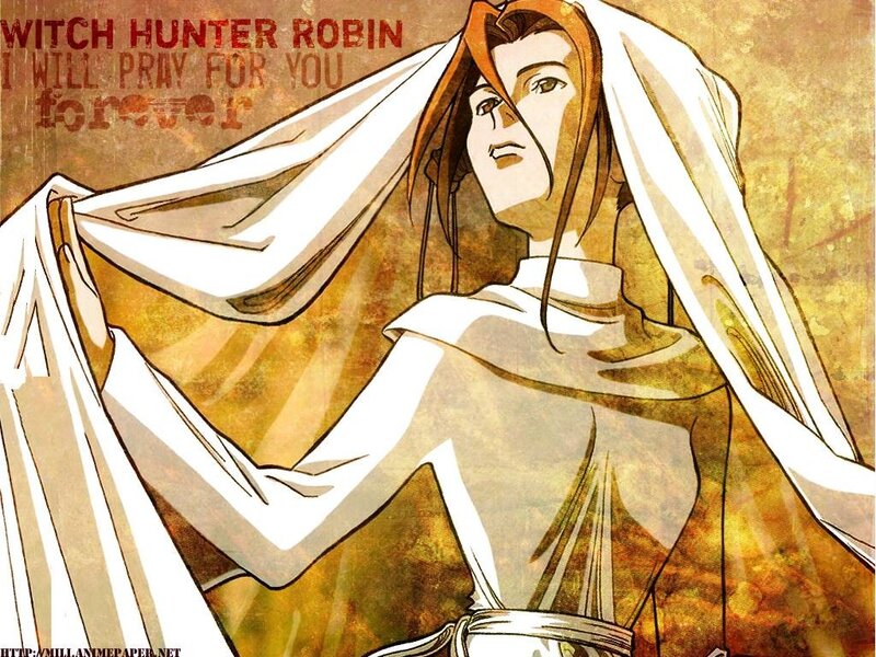 Anime Character in White Robe — Dramatic, Manga, Text