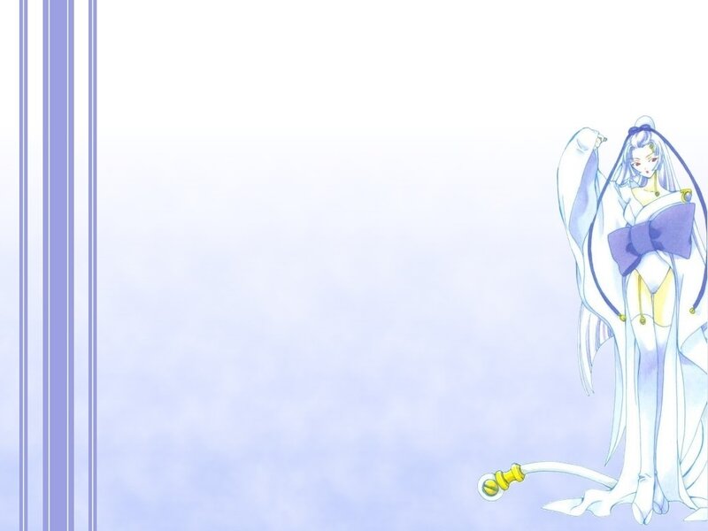 Anime Character in White Robe — Serene, Manga