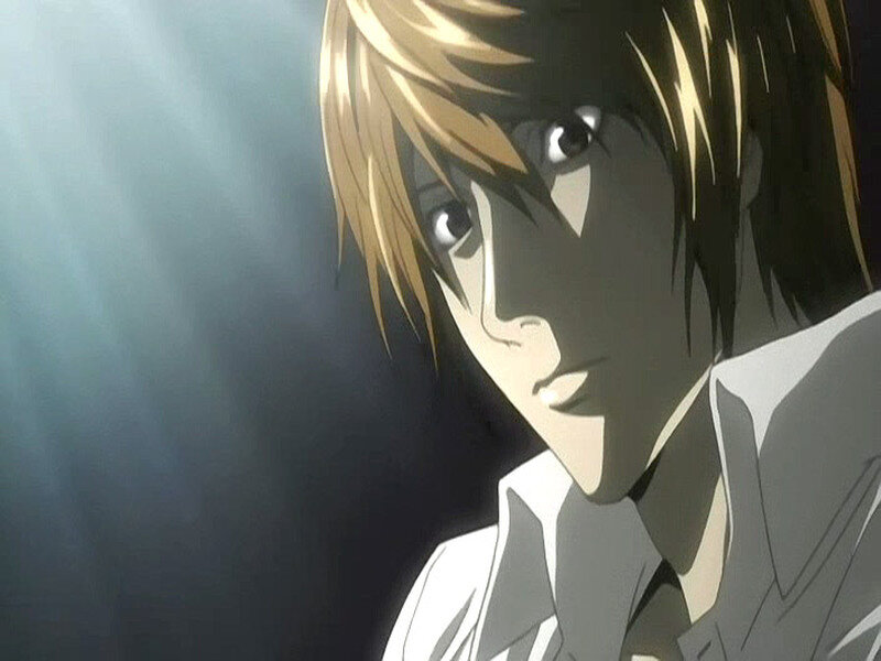 Anime Character in White Shirt — Black