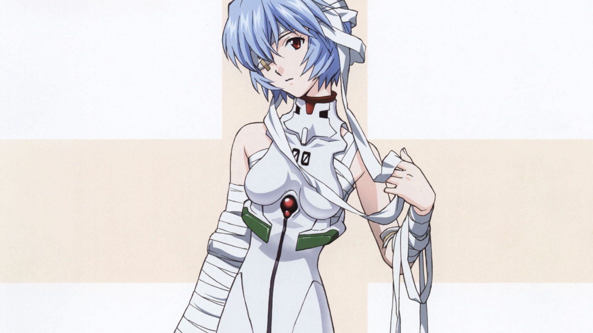 Anime character in white suit