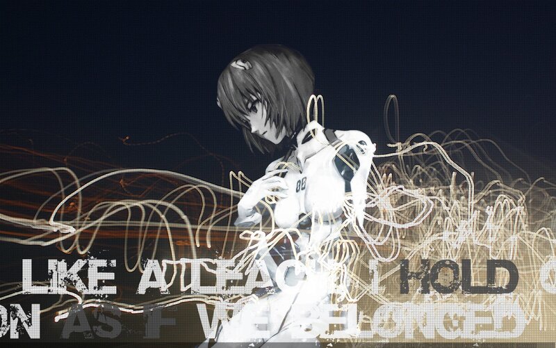 Anime Character in White Suit — Black, Dramatic, Night