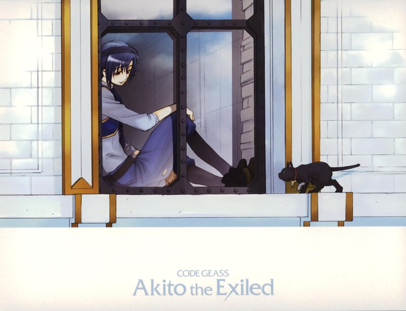 Anime Character in Window — White