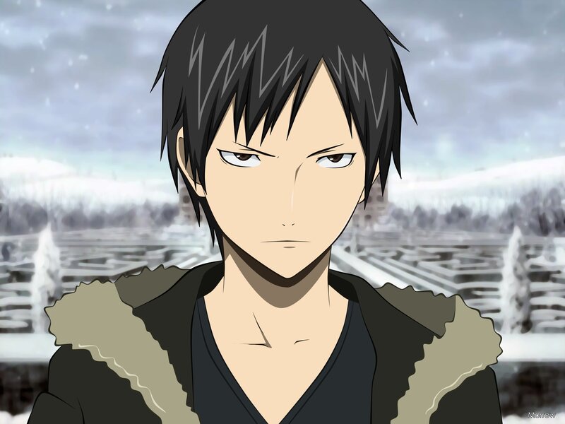 anime character in winter