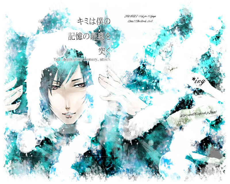 Anime Character in Winter — Blue
