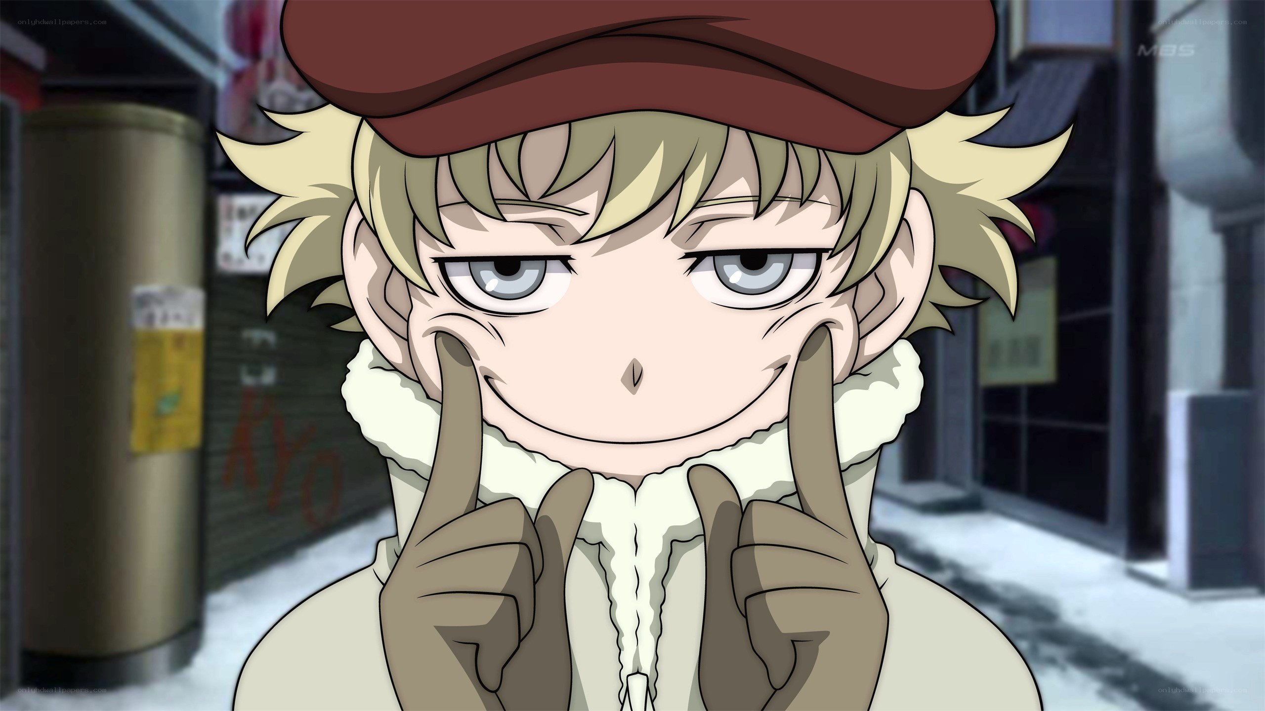 anime character in winter clothes