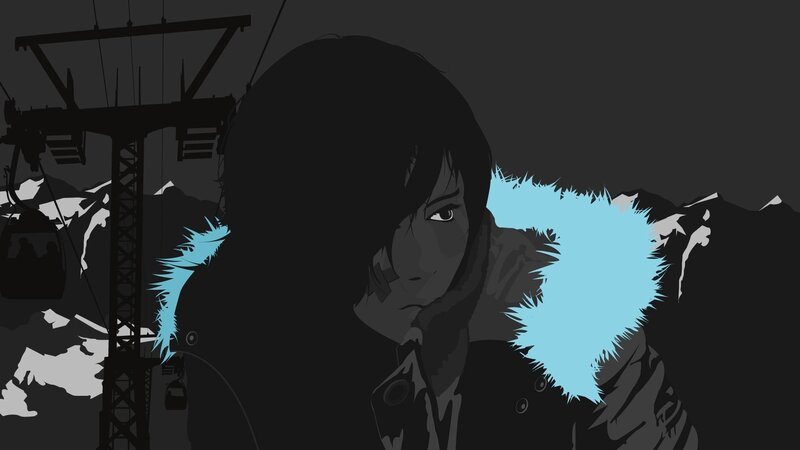 anime character in winter coat