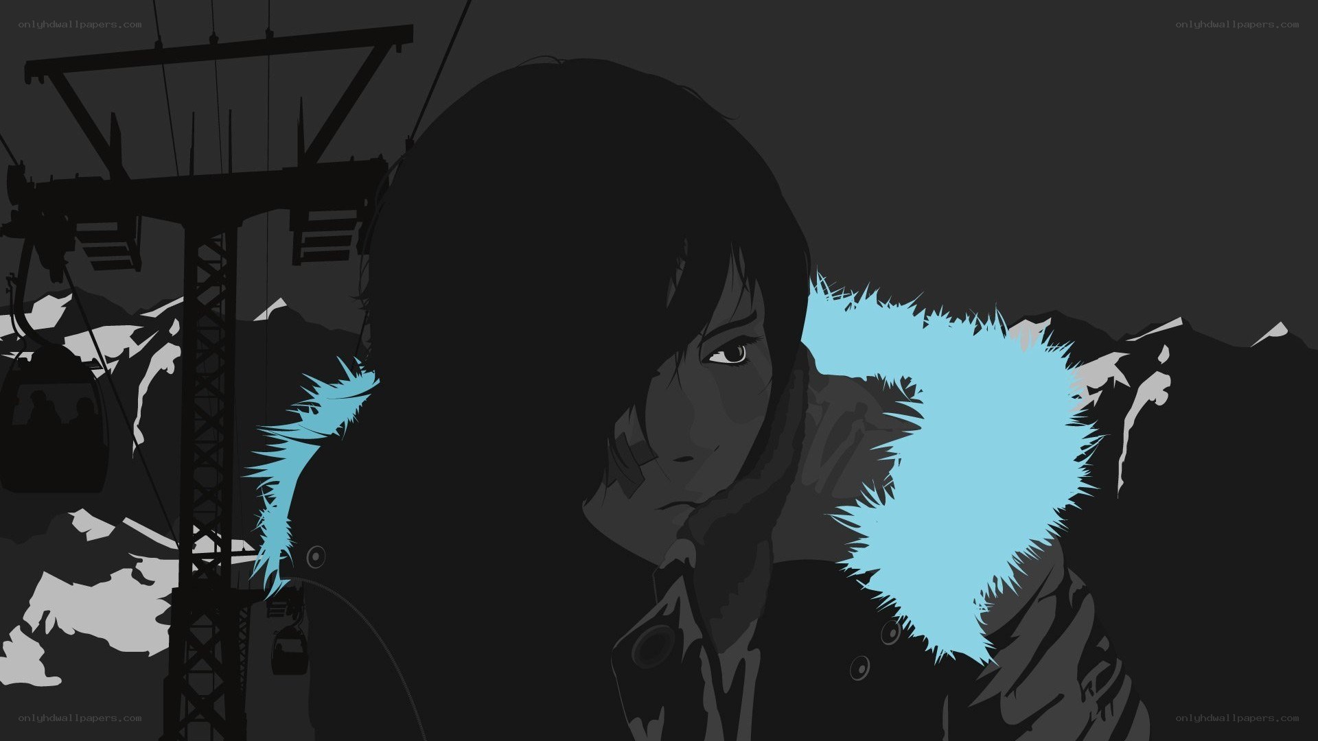 anime character in winter coat