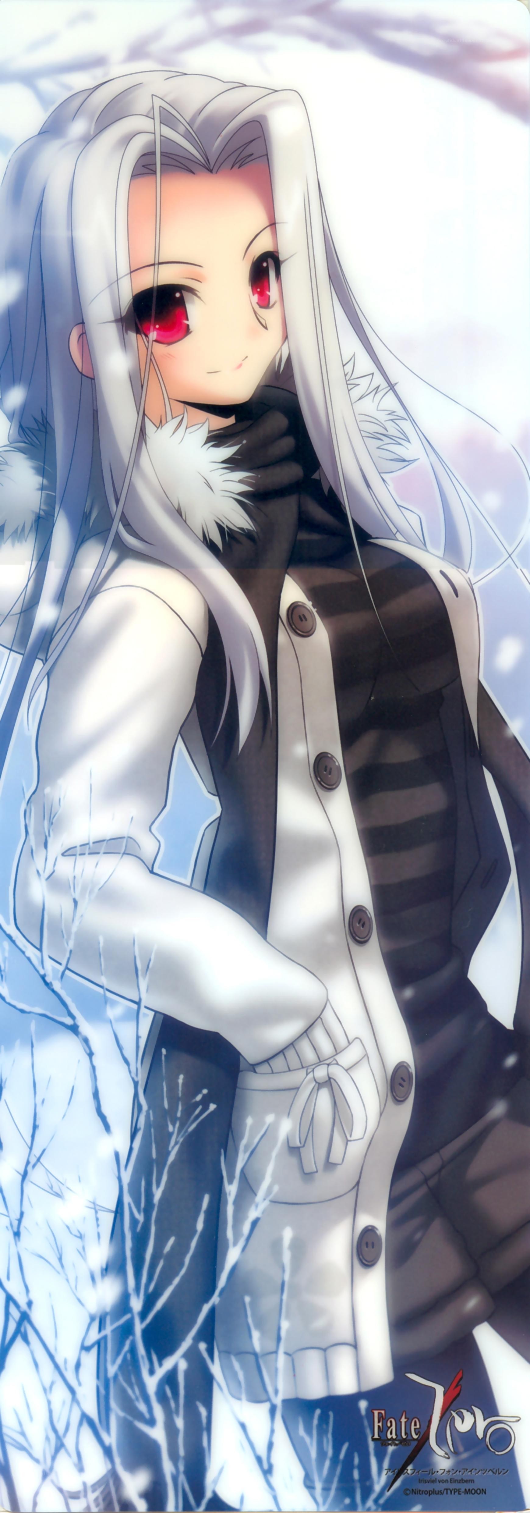 anime character in winter coat